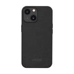 Coque en Suède Alcantara pour Apple iPhone 14, Minuit Noir - Neuf