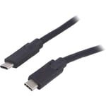 Adnauto - Cable- usb 3.0- usb c prise.de deux cotes- nickele- 1m- noir