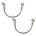 Heating Element for BOSCH NEFF SIEMENS 1700W Fan Oven Cooker Half Moon Pack of 2