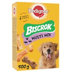 PEDIGREE BISCROK Biscuits - Lot de 12 Boîtes de 500g - Friandises Croquantes et Savoureuses - Sans Arômes Artificiels - Récompense Idéale pour Eduquer ou Faire Plaisir à son Chien