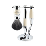 Edwin Jagger Gillette® M3® Razor Brush Set Beige