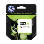 Hp Original No.302xl F6u67ae Tri-colour Ink Cartridge (c,m,y 330 Pages)