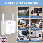 Wifi Extender Booster with Ethernet Port Plug In Wifi Booster  Wifi Internet Rep