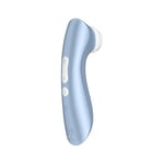 Vibromasseur à ondes de pression Satisfyer Pro 2+, ventouse de clitoris rechargeable avec ondes de pression et vibrations, sextoys femmes, étanche, couleur:bleu