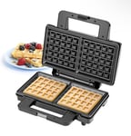 Waffle Maker Deep Fill Non-Stick Cooking Plates Belgian Waffle iron 1000W Geepas