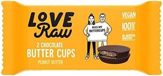 LoveRaw Peanut Butter Cups - M:lk Choc - 34g-18 Pack