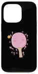 Coque pour iPhone 13 Pro Truelle de ping-pong rose tennis de table fille femme