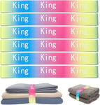 6 x Bed Sheet organiser KING SIZE Elasticated Band Bedding Duvets UK NEW Pride