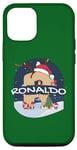 Coque pour iPhone 12/12 Pro Awesome Ronaldo Name w Santa Hat in Xmas Theme Christmas