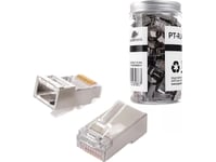 Spacetronik Rj45 Cat5e Pass-Through Connector Ftp Pt-Rj455ft-0 100St Spacetronik