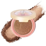 Oulac Blush Maquillage Briller Illuminateur Bronzer Terracotta,Couleur Riche,Longue Durée, Fini Briller, Adapté À Différents Groupes De Peau, 4,8 g,Goddess