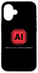 Coque pour iPhone 16 Technologie de puce informatique intelligence artificielle IA