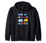 Transportation Trucks Cars Trains Planes Helicopters Toddler Zip Hoodie