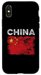 iPhone X/XS China Flag Distressed - Men Women Kids - Chinese Flag Case