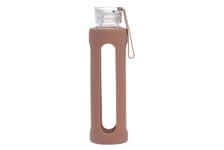 Vattenflaska i glas Autumn 550 ml - Rosa