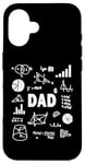 iPhone 16 Dad 6 Times Dad of 6 Math Father to the 6th Power Case