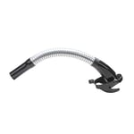 Hünersdorff Tuyau d'écoulement diesel en métal 380 mm, flexible pour bidon en métal, gris/noir