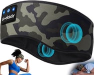 LC-dolida Bandeau Ecouteurs pour Dormir Bandeau Bluetooth,Bandeau écouteur de Musique pour Hommes Femmes,Bandeau Bluetooth Sommeil avec Ultra-Fins HD Stéréo pour Voyage