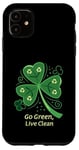 Coque pour iPhone 11 Go Green - Live Clean - Trèfle recyclable