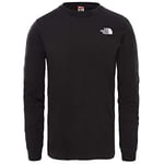 THE NORTH FACE Ls Simple Dome Tee T-Shirt à Manches Courtes pour Hommes, TNF Black, XXL