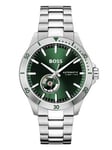 BOSSTroper Automatic Watch - Silver/Green