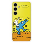 Samsung Galaxy Official Keith Haring Flipsuit Case for S24 FE, Yellow