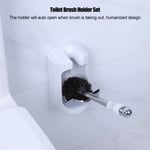 Stainless Steel Handle Toilet Brush With Holder Home Hotel B 纯白