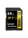 Lexar Professional Gold 1800x SD - 280MB/s - 64GB