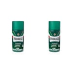 Proraso Mousse à raser, 300ml, Mousse à raser pour hommes rafraîchissante et tonifiante à l'huile d'eucalyptus et au menthol, Fabriqué en Italie, Vert (Lot de 2)