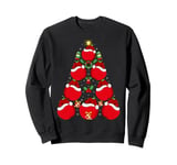 Apple Fruit Xmas Decoration Santa Hat Apple Christmas Tree Sweatshirt