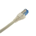 CABLE ETHERNET RJ45 CAT6A S/FTP LSOH 7 m blanc HAUTE QUALITE NEUF