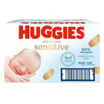 8 packs Huggies Pure Extra Care No Perfume 99% Pure Water 448 Baby Wipes