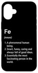 Coque pour iPhone 16 Plus Fe Définition du nom Dictionnaire amusant