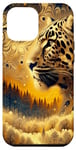 Coque pour iPhone 13 Pro Max Forest Sentinel : portrait de léopard captivant