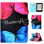 JIan Ying Case ofr Kindle Paperwhite 1 2 3 E-reader Tough Painting Series Smart Cover Protector with Auto Wake/Sleep Function Butterfly love