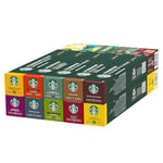 STARBUCKS Discovery Variety Pack by Nespresso, Capsules de Café 10 x 10 (100 Capsules) - Exclusivité Amazon