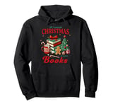 Funny Book Lover Christmas Cute Xmas Tree Books Bookish Pullover Hoodie