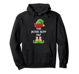 The Movie Buff Elf Christmas Humor Cinephile Elf Pajama Film Pullover Hoodie