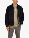 SELECTED HOMME Suede Bomber Jacket, Demitasse