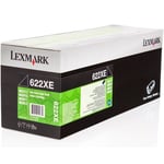 Genuine Lexmark 62D2X0E (622XE) Black Toner Cartridge Open