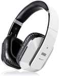 Casque Bluetooth Blanc Sans Fil 4.2 aptX Low Latency- EP650-Circum Auriculaire avec Micro Léger Pliable Confortable NFC - Casque Audio Homme Femme Compatible iPhone Android TV Ordinateur Sport