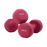 LILIS Weight Bench Adjustable Dumbbells Hex Dumbbells Weight Set of 2, Neoprene Dumbbell Set Coated for Non Slip, for Home and Gym Fitness Exercise (Color : 8KG*2)