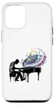 Coque pour iPhone 12/12 Pro Piano Piano Jouant Piano Joueur Art