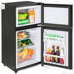 Réfrigérateur-congélateur,60L,NOIR,éclairage LED. Noir Premium [Classe énergétique F]