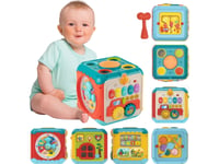 Woopie Woopie Baby Multifunktionell Montessori-Aktivitetskub 6In1 - 18M+