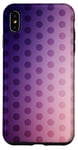 Coque pour iPhone XS Max Dégradé de couleur violet et rose à pois