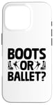 Coque pour iPhone 16 Pro Boots Or Ballet Sexe Révéler Future Parent Papa Maman