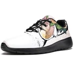 Wearing The Floral Wreath and Sunglasses Dog Mens Trainers Slip on Lightweight Running Shoes Outdoor Breathable Sneakers Mesh Casual Walking