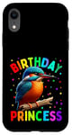 Coque pour iPhone XR It's My Birthday Bird Girl Bird Birthday Princess Girl