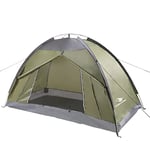 Arctic Lemmings Tente à Dos Simple de 2,3 x 1,2 x 1,2 m, Tente de Camping et de randonnée imperméable pouvant être utilisée par Une Seule Personne, légère et Durable (Vert Kaki)